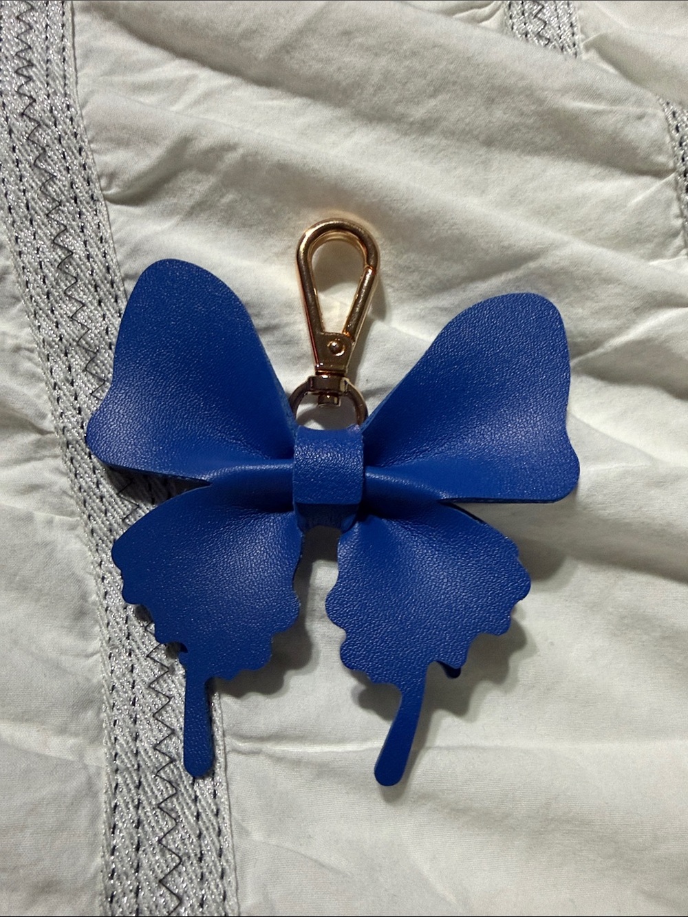 Butterfly Keychain or Bag Charm - Blue